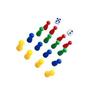 lopituwe Portable Chess Piece Set Classic Flying Chess Game 16 Pieces Dice Travel Camping Board Game Boasting And Comfortable Hand Feel. Made Sturdy PP Strategy Board Portable Piece Dice Set