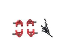 lopituwe RC Car Aluminum Alloy Lower Arm For 1/28 Wltoys K969 Aluminum Alloy Lower Swinging Arms Sets For RC Car RC Car Upgrade, red