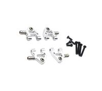 lopituwe RC Car Aluminum Alloy Lower Arm For 1/28 Wltoys K969 Aluminum Alloy Lower Swinging Arms Sets For RC Car RC Car Upgrade, silver