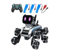 lopituwe RC Smart Robot Dog Interactive Remote Control Toy Unique Fun Experience And Learning For Children Together Remote Control Interactive Robot Dog Traning Toy
