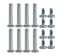 lopituwe Replacement Hexagon Hard Mounting Accessories Easy Installation Makes Maintaining Roller Skates Effortless Task Deck Bearings Black Trucks Wheels Set Complete, 8 Set, 42mm