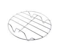 lopituwe Round Cooling Rack Stainless Steel Oven Steamer Stand Washable Dining Cafe Kitchen Cooking Baking Cookware Accessories, 15cm