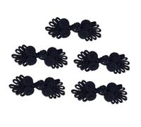 lopituwe Sew With Style Chinese Knot Frog Button Unique Fasteners For Crafting And Fashion Innovation Adds Intellectual Elegance And Classical Charm To Any Outfit. Chinese Frog, Black