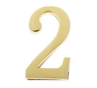 lopituwe Sleek Self Adhesive Door Number Sign Made Of Metal Fashionable Golden Color Easy To Apply Door Number Sign For Home