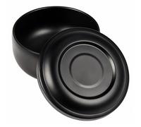 lopituwe Stainless Steel Shaving Bowl with Lid Deep Shaving Mug Container Elegant Traditional Shatterproof. Lid is Designed to Dust Out and Soap and Cream Warm for Shave, Yellow, 110x65mm