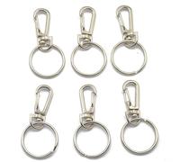 lopituwe Strong Swivel Trigger Clasp With Split Ring Keychain Unmatched Integrity For Crafting And Organizing Needs Extra Keys Lots Of Sturdy And Durable Key Rings For Crafts