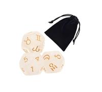 lopituwe Stunning 3Pcs Acrylic Astrological Dice Set Gift Giving Divination Tarot, Style E