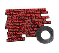 lopituwe Toolbox Organizer Labels with Strong Magnets Efficient Tool Chest Organization Magnetic Name Tags for Classroom Blended, red
