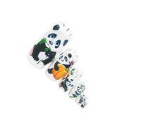 lopituwe Unique Russian Wooden Nesting Dolls Set Of 6 Pcs Traditional Art Toy Potential Party Favors Gift For Toddlers Cute Cartoon Animal Pattern Children Toy Artwork