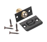lopituwe Versatile Durable Ball Door Catches Adjustable Secure Line Black Hardware for All Closet and Bathroom Doors Residential Commercial Home Improvement Equipment