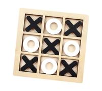 lopituwe Wooden Coffee Table Game Game Nights Encouraging Togetherness And Competitive Fun Among Friends Table Games Intelligent Puzzle Educational Brain Teasers, black and white, 9.8x9.8x0.5cm