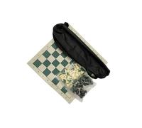 lopituwe Zipper Bag Chess Set With Foldable Chess Board Compact And Travel Friendly Options Those Who Love Matches Outdoors Lightweight Travel Set Tournament , S