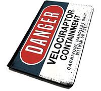 Lopo |WTF| Passport Cover/Holder. Danger - Velociraptor Containment. Travel Protection.