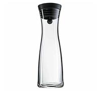 Loptory Water Carafe 1.8L High Borosilicate Glass Basic Tilting Lid Closure Jug