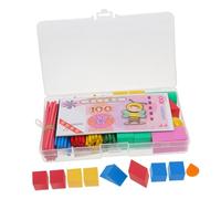 LOPUNER 1 Set Counting Games Geometric Block Manipulatives for Preschool Math Learning Arithmetic Rods for Cognitive Development and Logical Thinking