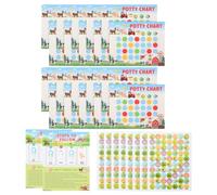 LOPUNER 1 Set Potty Training Stickers Chart Fun Reward System for Easy to Use Sticker Tracker for Boys Durable Material Encourages Independence Confidence