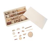 LOPUNER 1 Set Small Wooden Slices for Crafts - DIY Natural Dry Branch - Hand Painted Log Discs Decoration for DIY Crafts Classroom Activity
