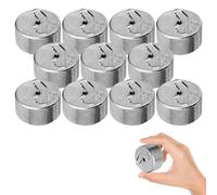 LOPUNER 10 Pcs Metal Hook Weights, Lightweight and Portable Silver Metal Hook Codes for Mechanics and Physics Experiments, for Educational Use and Scientific Measurement