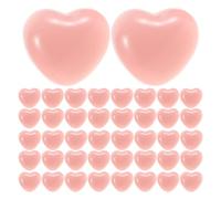 LOPUNER 100pcs Safety Noses for Crochet Animals - Kawaii Heart Shape Safety Nose Plastic for Plush Toy Crafting - Stuffed Animals DIY Bear Plushie Accessories(Pink)