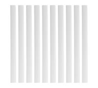 LOPUNER 10pcs Binding Bars: Plastic A4 Folder Report Covers Slide Grip Spine Bars for Resume File Documents - School Office Supplies White