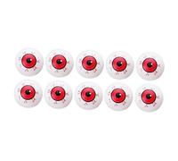 LOPUNER 10pcs Halloween Fake Eyes Red Vein Scary Eyeball Props for Horror Party Decorations and Skeleton Ghost Accessories