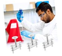 LOPUNER 10pcs Metal Tubing Clamps with Screw Compressor for Chemical and Biological Laboratory Use Strong Hose Clips for Precise Flow Control and Secure Hose Holding