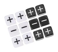LOPUNER 12Pcs Black Minus Dice Sided Game for Parties Table Games Counting Dice Easy to Read Design Fun