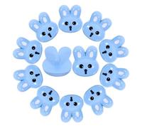 LOPUNER 12pcs Blue Resin Rabbit Shape Small Resin Buttons Easy to Sew and Stable for ’s Clothing Jacket Decoration