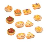 LOPUNER 12pcs Miniature Food Resin Models Mixed Style Tiny Chinese Food Props for Dollhouse Decoration and DIY Crafting Realistic Mini House Ornaments
