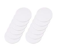 LOPUNER 12pcs Round Canvas Board for Painting, 4 Inch White Cotton and Cardboard Disc with Robust Wooden Frame, Preprimed Smooth Surface Ensuring Artwork Remains Flat, for Artists