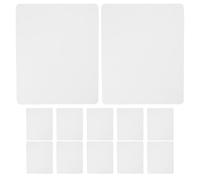 LOPUNER 12pcs Sublimation Blank Mouse Pad - White Heat Press Transfer Desk Mat for Crafting - 8.7x7.3in Mouse Mat for PC Gaming Home Office Event Decorations