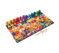 LOPUNER 1Set Colorful Puzzle Early Educational Jigsaw for Preschool Learning Interactive Stacking Game for Boys for Brain Development and Coordination