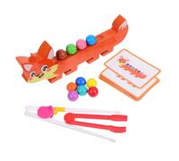 LOPUNER 1Set Wooden Fox Bead Activity for Engaging Color and Shape Recognition Game Promotes Fine Motor Skills Safe and Sturdy Montessori Learning for Parent Interaction