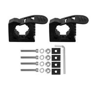 LOPUNER 2 Pairs Rubber Clamp, Adjustable Non-Slip Quick Release Mount, Fits 1.2" - 1.6" Dia Handles, 24lb Capacity, Heavy-Duty Tool Holder for Garage, Truck, RV, Boat, or Workshop