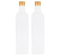 LOPUNER 2 Pcs Practical Oil Storage Bottles for Kitchen Use, Pe Material Design Plastic Bottles for Storing Olive Oil and Syrup