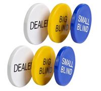 LOPUNER 2 Sets Poker Chips with Number Tokens for Bingo Games and Gambling Small Lightweight Counting Chips for Math Learning and Use