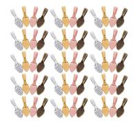 LOPUNER 200pcs Flat Oval Alloy Glue on Bail for Jewelry Making Pendants with Versatile Application and Secure Connections, for Creating Earrings and Crafting Supplies