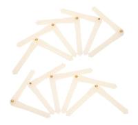 LOPUNER 20pcs 4.5x67mm Model Airplane Pin Hinges Plastic Aircraft Hinge Kit for Rc Plane Wing Fixing DIY Model Plane Building Accessories