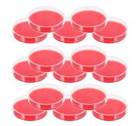 LOPUNER 20pcs Red Agar Petri Dishes with Lids 70mm Prepackaged Specimen Storage Dishes for Microbiology Experiment Supplies and Science Projects, Streamlined Laboratory Experiment