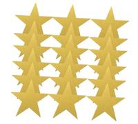 LOPUNER 24pcs Glitter Paper Five-pointed Star Party Table Decorations Star Decorations for Party Wedding Gold Stars Star Cutouts for Bulletin Board Metallic Cardboard Stars Golden