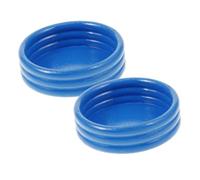 LOPUNER 2Pcs Inflatable Swimming Pool Sand Table Realistic Tropical Ocean Decor for Creative Play and Model Displays