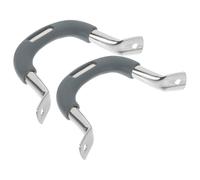 LOPUNER 2pcs Large Universal Heat-Resistant Pot Handles Side Replacement for Saucepan and Steamer, Thickened Stainless Steel with Silicone Grip, Suitable for Kitchen Cookware Accessories