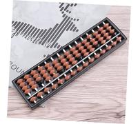 LOPUNER 2Pcs Portable Traditional Abacus for Educational Mental Arithmetic School Supply Brown Counting Tool for Brain Development