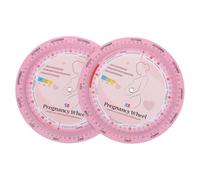 LOPUNER 2PCS Pregnancy Wheel: Due Date Calculator for Pregnant Patients - Designed for Obstetric GYN, Doctors, Midwives, Nurses, and Patients, 5.12" Diameter, 3-Layers