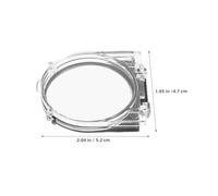 LOPUNER 2pcs round Push Button Protector Cover with Adhesive Plastic Power Switch Button Guard for Computer Washing Machine Dishwasher for Industrial and Home Use