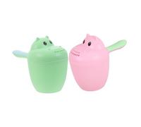 LOPUNER 2pcs Shampoo Rinser Cup Cute Bathing Water Scoop for Eye Protection Shower Jug Durable Hair Wash Cup for Effortless Bath Engaging Design