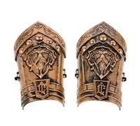 LOPUNER 2pcs Sword Mount and Shield Set with Dragon-shaped and Horn Design, Plastic Material, Precision Workmanship Ensures Safety, for Cosplay and Occasions, Suitable and Adults
