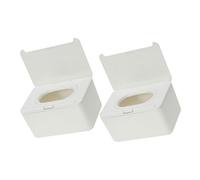 LOPUNER 2pcs Wet Tissue Box Reusable Wipe Holder for Bathroom Refillable Wipes Dispenser Storage Container for Travel and Home Use
