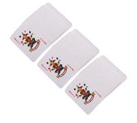 LOPUNER 3 Set Decks Mini Playing Cards Portable Paper Material Multi-deck Set for Family Gatherings and Travel, Elegantly Packaged Novelty Party Card Games for Adults