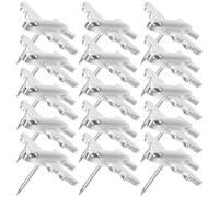 LOPUNER 30 Pcs Silver Metal Airplane Push Pins Thumbtacks for Cork Board Bulletin Board Decorative Map Nails Photo Wall Tacks Office School Supplies